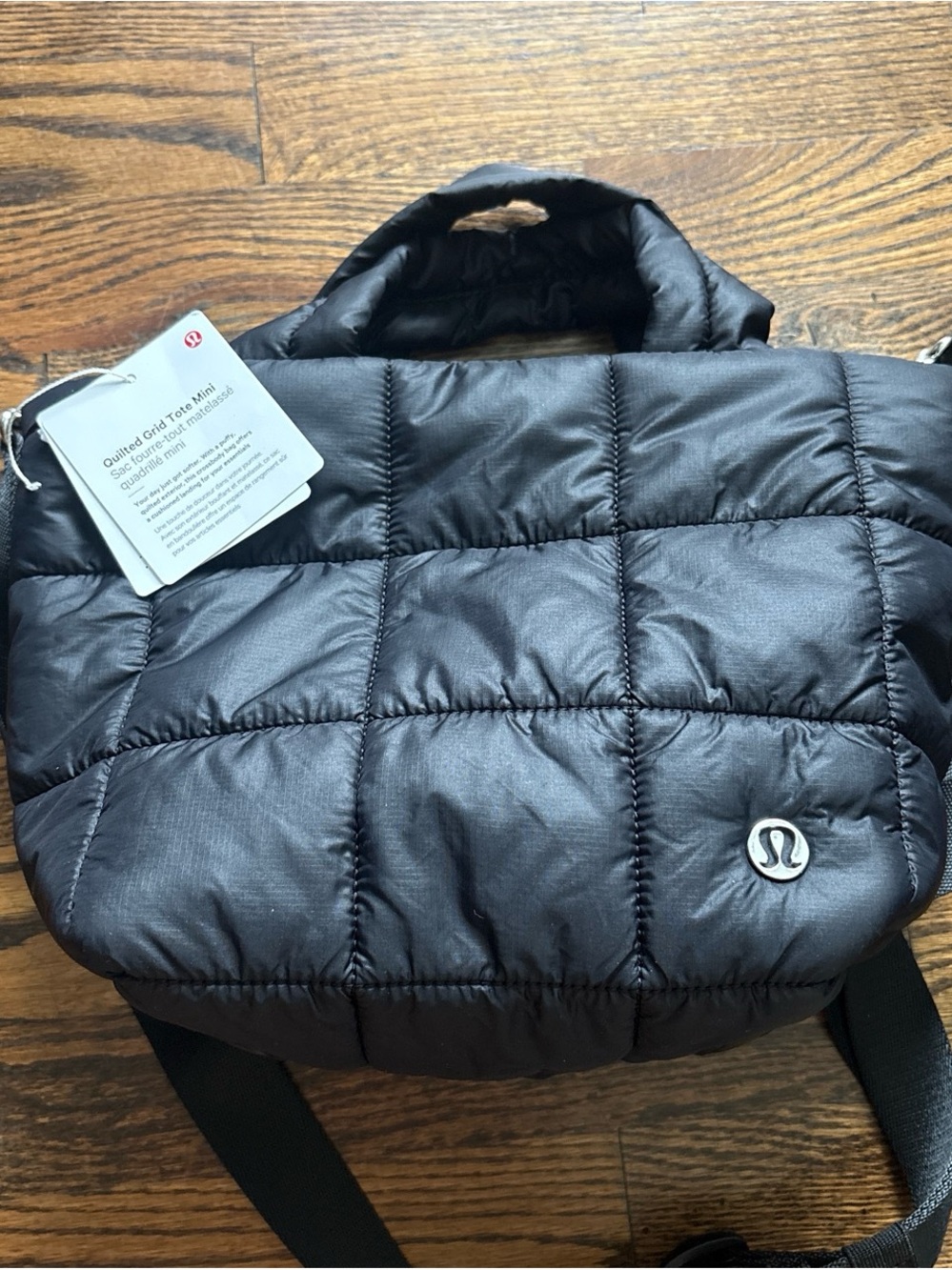 lululemon athletica Quilted Grid Mini Tote - Black New but tags removed